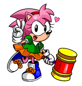 Sonic 2 Pink Edition Amy Rose Sprites (with Extra) by