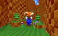 Tails carrying the player.